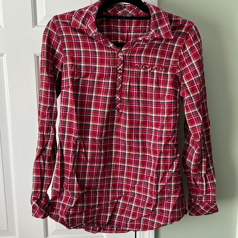 Eddie Bauer flannel tunic
